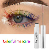12 Colored Mascara for Eyelashes Set Long lasting Charming Voluminous Mascara for Women Waterproof Color Mascara (Black)